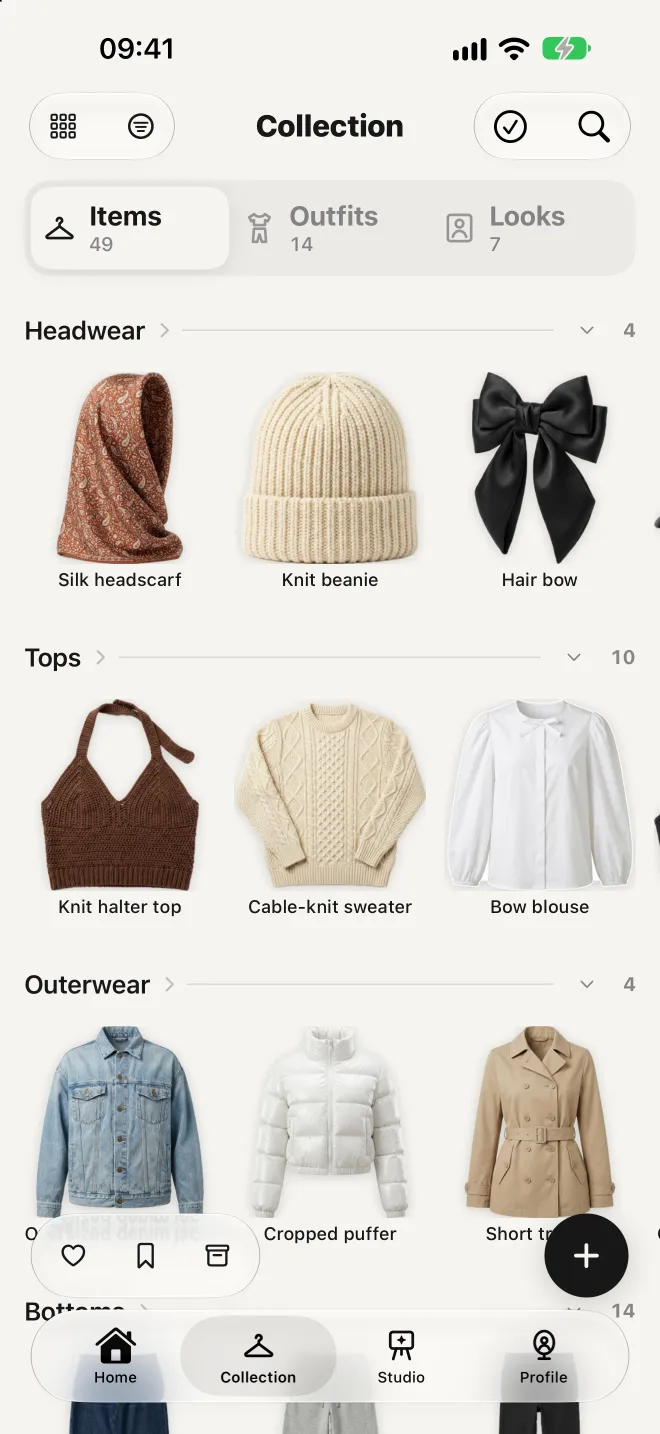 deadrip Collection: items on shelves by category