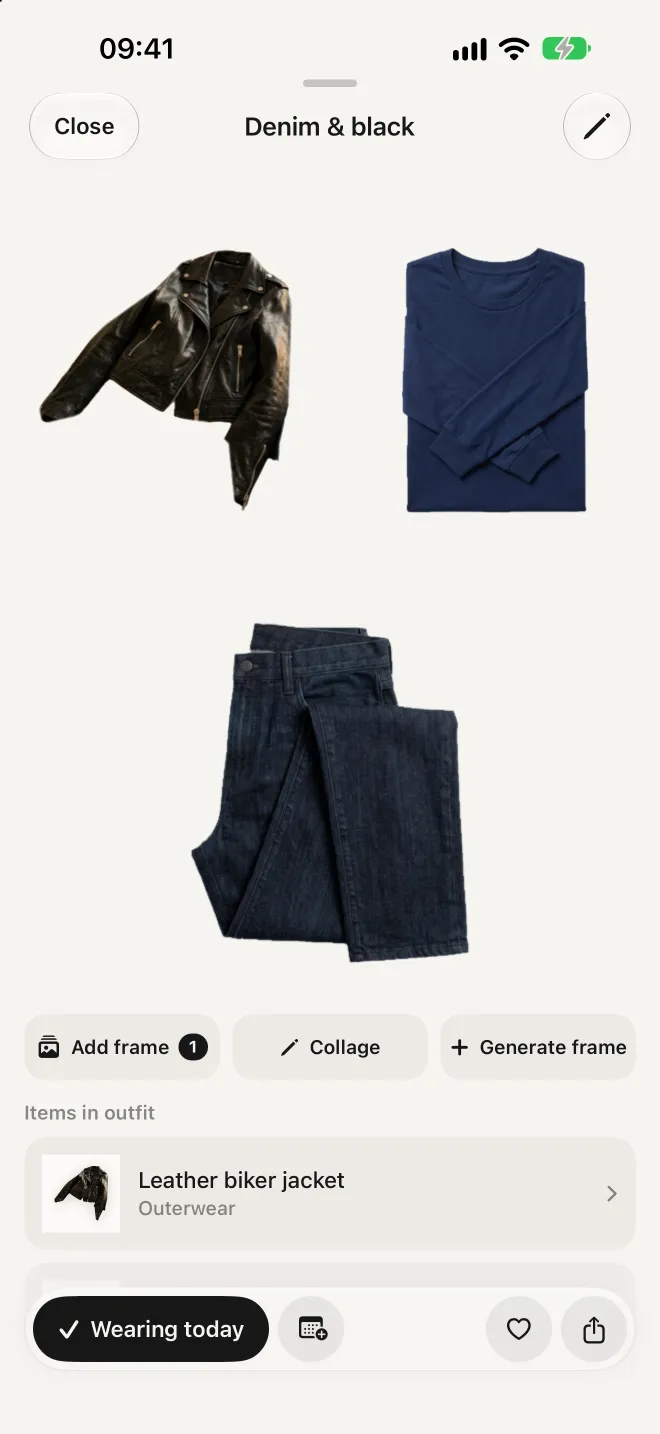 A saved outfit in deadrip
